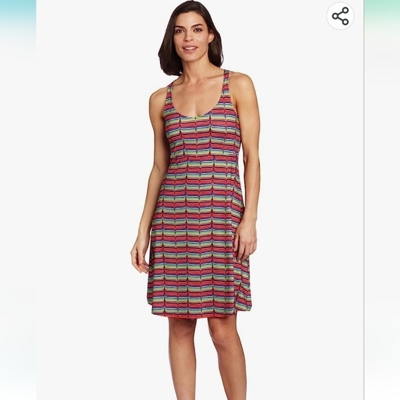 Columbia Omni-Wick Sundancer Multicolored Rainbow Athletic Active Dress Size M - Picture 1 of 8